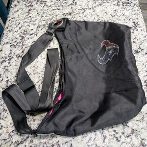 Houston Texans Black Shoulder Bag with Rhinestone Logo